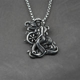 Mermaid Captain Pendant — Hip-Hop Titanium Style