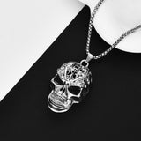 Skull Pendant Necklace — Hip-Hop Ghost Head Style