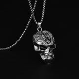 Skull Pendant Necklace — Hip-Hop Ghost Head Style