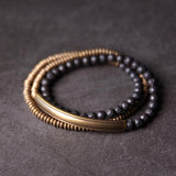 Original Multi-Layer Bracelet — Vintage Lava Stone Design