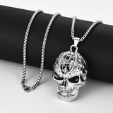 Skull Pendant Necklace — Hip-Hop Ghost Head Style