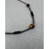 Tiger Eye Bead Necklace — Vintage Fusion Design