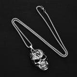 Skull Pendant Necklace — Hip-Hop Ghost Head Style