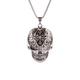 Skull Pendant Necklace — Hip-Hop Ghost Head Style