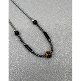 Tiger Eye Bead Necklace — Vintage Fusion Design