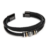 To My Man | Love You Forever Leather Bracelet