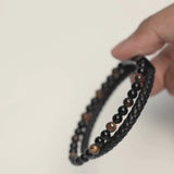 To My Son | Leather Beaded Bracelet