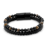 To My Son | Leather Beaded Bracelet