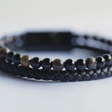 To My Son | Leather Beaded Bracelet