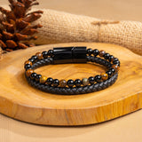 To My Son | Leather Beaded Bracelet