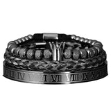To My Man | Luxury Roman Royal Crown Charm Bracelet