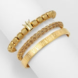 To My Man | Luxury Roman Royal Crown Charm Bracelet
